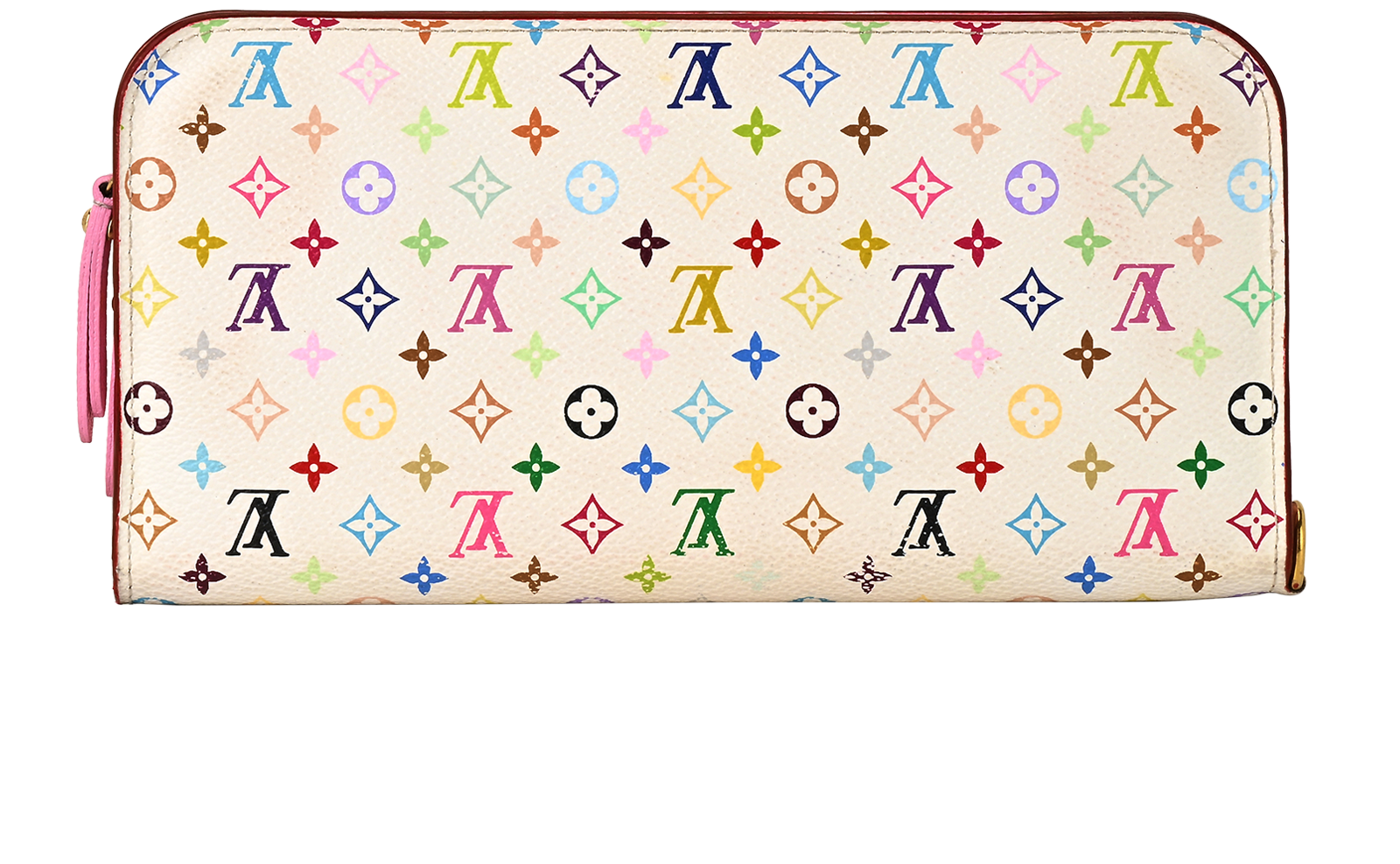 Louis Vuitton X T.Murakami Insolite Wallet, &pound;320, Accessories, White, Canvas, Back view
